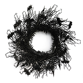 Bat fern wreath