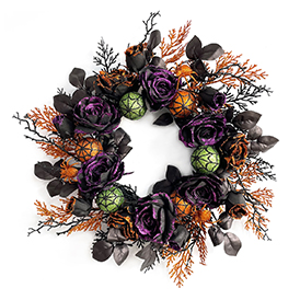 Spider rose ball wreath